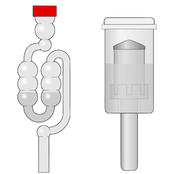 s-type and three-piece airlocks, with fluid